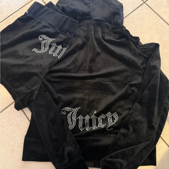 Juicy Couture Jackets & Blazers - Juicy Couture Black Jacket And Shorts